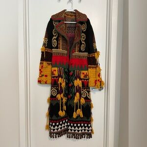 Etro Runway Multicolor Showstopper Women's Coat